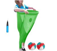 XKrmp Granny Pants Yard Game Sets with Bouncy Balls,Freaky Party Games Pants,Fill Your Giant Pant,Fun Family Reunion & Adult Yard Game for Groups. (Green,2balls)