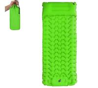 XKrmp Inflatable Sleeping Pad for Camping with Built-in Pump, 3.1" Ultra-Thick Travel Air Mattress, 1.8lbs Lightweight Portable Backpacking Tent Bed, Waterproof 40D Nylon Lounge Mat (B)