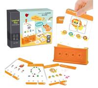 XKrmp Logic Key Educational Toy Set for Kid - Montessori Matching&Unlocking Game for Toddler 3-5 - Brain Development Thinking Puzzle - Fine Motor Skills Learning Activity (Stage1)
