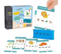 XKrmp Logic Key Educational Toy Set for Kid - Montessori Matching&Unlocking Game for Toddler 3-5 - Brain Development Thinking Puzzle - Fine Motor Skills Learning Activity (Stage3)