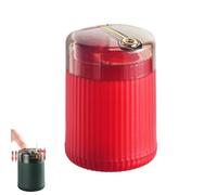 XKrmp Pop-Up Automatic Toothpick Dispenser, Hygienic Push Button Holder for Kitchen, Portable Toothpick Storage Box with Transparent Lid for Home Restaurant (C)