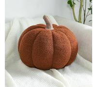 XKrmp Pumpkin Pillows for Couch - Ultra-Plush Halloween & Fall Throw Pillows Decor, 3D Fluffy Jack O Lantern Pillow , Autumn Thanksgiving, Farmhouse Bedroom Decorations (#1,S)