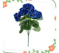 XKrmp Spring Porch Refresh Artificial Hydrangea Flowers, UV Resistant Silk Floral Stems for Outdoor Planters, 16-inch Faux Fake Plants for Window Box, Garden & Home Wedding Decor, 6/8/10 Pcs (E,6Pcs)