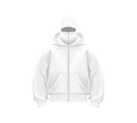 XKrmp Unisex Style Balaclava Hoodie, Fleece-Lined Hooded Sweatshirt , Zip Up Hoodie with Mask for Hip-Hop Fashion (B,Grand)