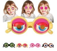 XKrmp Winking Blinking Glasses, Kinetic Crazy Eyes with Adjustable Strap, Funny Prank Prop, Novelty Gag Gifts & Silly Party Favors for Men Women (Yellow)