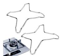 XKSOCT 2 Pièces Réducteur De Gaz en Acier Inoxydable pour Cuisinières À Gaz, Plaques De Cuisson, Cuisinières, Supports De Casseroles, Supports De Poêles À Frire, Poêles À Gaz