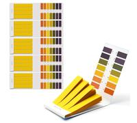 XKSOCT 6 Pièces Bandelette pH, 480 Bandelettes de Test de Valeur pH, Plage de Mesure 1-14, Papier de Test Tournesol pour la Aquariums salive Eau Test de Sol (6X Pack de 80)