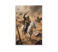XKUGA Poster de chevaliers templiers médiévaux sur toile - Impression d'art moderne pour chambre à coucher - 30 x 45 cm
