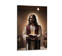 XKUGA Poster de religion sur toile représentant Jésus le Sauveur et le Grand Jésus, impression d'art moderne pour chambre à coucher (40 x 60 cm)