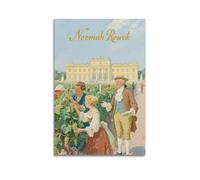 XKUGA Poster décoratif sur toile représentant le palais baroque du vignoble européen et le palais P - Poster mural moderne pour chambre à coucher - 30 x 45 cm