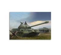XKUGA Poster vintage de char lourd soviétique T-10 - Impression sur toile murale et image d'art moderne pour chambre à coucher - 40 x 60 cm