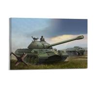 XKUGA Poster vintage de char lourd soviétique T-10 - Impression sur toile murale moderne pour chambre à coucher - 50 x 75 cm