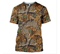 XKYDYF Hommes 3D Imprimé T-Shirts Chasse en Plein Air Camouflage T-Shirt Hommes 3D Imprimer Été Cool Militaire Tops Sport Camo Camp Gym T-Shirts Chemises Hommes Vêtements 4XL