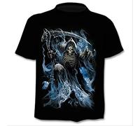XKYDYF Hommes 3D Imprimé T-Shirts Moto T-Shirt Punk T-Shirt Chevalier Chemises 3D T-Shirt Hommes Casual Vintage Hip Hop D'Été T-Shirt Top Homme Vêtements 5XL