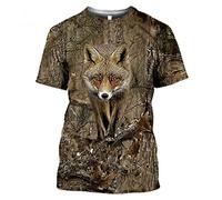 XKYDYF Hommes 3D Imprimé T-Shirts T-Shirt pour Hommes Summer Casuals Camouflage Animaux Chasse Lapin T-Shirt 3D Mode T-Shirt À Manches Courtes pour Femmes/Enfants