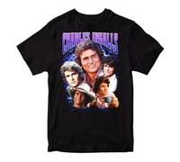 XKYYPOORWW Charles Ingalls Little House on The Prairie T-Shirt BlackXXL