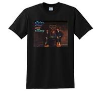 XKYYPOORWW If I Had My Way Peter Paul and Mary Vintage This Train Lemon Tree Folk T ShirtBlackS