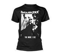 XKYYPOORWW Men's Discharge The More I See T-shirtBlackL