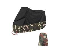 Xl - 190t Cubierta De La Motocicleta Toda La Temporada Protección Revestimiento De Plata Dureza Fuerte Anti-Uv Impermeable A Prueba De Polvo De La Cubierta Con Bolsa De Almacenamiento - Camouflage