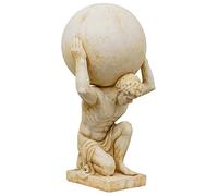 XL atlas titan globe terrestre statue jardin figure style antique 69cm