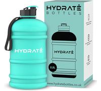 Xl Bouteille D'eau 2,2 L - Bouteille De Gym Avec Sangles De Transport - Gourde Fitness - Sans Bpa, Pop-Up Bouchon - Pour Le Sport, Le Yoga Et Les Activités De Plein Air (Matte Camo)