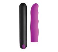 XL Bullet & Wavy Silicone Sleeve - Purple