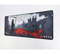 XL Gaming Design Mouse Pad,Non-slip Base-800 x 300 mm-Large Size-Improves Accuracy and Speed (Sanguis)