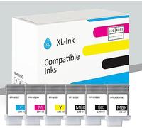 XL-Ink Lot de 6 Cartouches d'encre compatibles pour Canon PFI-102 (2 x MBK/BK/C/M/Y)