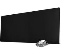 XL Mouse Pad,PU Leather,Waterproof Gaming Mouse Mat (Black,90 x 40 cm)