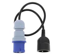 XL Perform Tools Adaptateur électrique 552876 prise camping mâle CE17 vers prise femelle terre