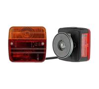 XL Perform Tools 553934 2 Feux de Remorque 4 Fonctions, Fixation Magnétique, Faisceau 4,5 m, Rouge Orange