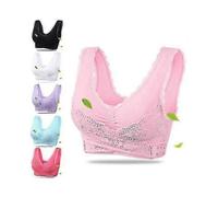 (XL, Pink Blue) Cara Lift Bra For Women Set Of 2 Seamless Lift Bras, Cross Front Tight CY