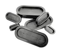 XL-SAI 1/5/10 pièces Ovale En Caoutchouc Oeillet Obturation Trou Câblage Câble Joint En Caoutchouc Joint Assortiment Ensemble for Protège Fil Câble Matériel Outil (Size : 25x40mm CxD 5pcs)