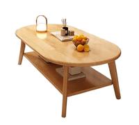 XL Superb Table Basse CarréE Double Couche 31,5/39,4 Pouces, Table Basse Moderne en Bois avec Coins Arrondis, Facile à Nettoyer, AdaptéE au Salon, à la Salle de RéCeption Oak 15.7 * 31.5in