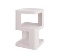 XL Superb Table Basse CarréE en MéTal avec Rangement Table D'Appoint Moderne Noire pour Salon sans Installation IdéAle comme DéCoration pour Salon Jardin Ou Chambre White 13.8 * 13.8in