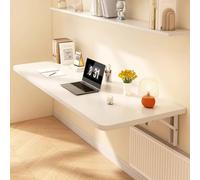 XL Superb Table Pliante Murale, Table Pliante Murale Flottante, capacité Robuste pour Les Petites Cuisines et salles à Manger, Bureau d'ordinateur White 100x40cm/39.4x15.7in