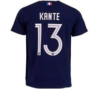 Xl - T-Shirt - Fff - N'golo Kante - Bleu - Manches Courtes - Coton Respirant Multicolore
