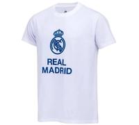 Xl - T-Shirt - Real Madrid - Collection Officielle - Blanc - Manches Courtes - 100% Coton Multicolore