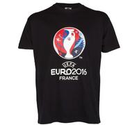 Xl - T-Shirt - Uefa - Euro 2016 - Bleu Marine - Manches Courtes - 100% Coton Multicolore
