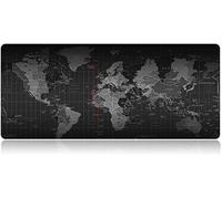 XL World Map Gaming Mouse Pad,80 x 30 cm,with Non-Slip Base in Natural Rubber,Grippy and Smooth,Suitable for All Mice,Keyboard and Laptop