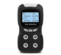 XLA Alert Détecteur de gaz portable, pince à gaz 4 testeurs de gaz, analyseur, écran LCD rechargeable, testeur de qualité de l'air, détecteur de 2 ans