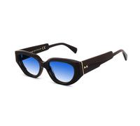 XLAB Femme XLAB Tavolara Lunettes de soleil Acétate Marron striatum transparent opaque Vert G15 Cat Eye Polarisé