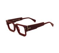 XLAB Unisex SHIKOKU Montures optiques Acétate Bordeaux Carré Anti-lumière bleue