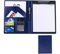XLANDALYUEFA Chemise de conférence A4, Pochettes Pratiques, emplacements for Cartes, for Entrepreneur exécutif(Blue)