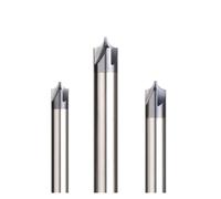 XLANDALYUEFA Jeu de forets à Fraiser, Fraises en carbure Monobloc, Fraise chanfreiner 90°, Outil fraisage 4-14 mm, ébavurage, chanfreinage du Rayon intérieur(ICP4F-R0.5-H4)