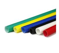 XLANDALYUEFA Mots-clés Manchon d'isolation Thermique de Protection en Fibre Verre, câble tressé Extensible, Gaine tressée for Faisceau câbles Audio et vidéo, Diamètre 1 mm, Bleu(Blue)