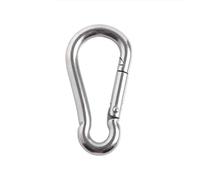 XLANDALYUEFA Mousqueton en acier inoxydable 304 de 1, 2 ou 5 pièces, avec ressort, fermeture rapide, manille, fermeture à chaîne (M6(1), 5 pièces
