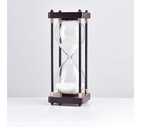 XLANDALYUEFA Sablier, Sablier en Verre 30, 45 et 60 Minutes for la Maison, Le Bureau ou Les études - Idée Cadeau Originale(Bianco,60 Minutes)