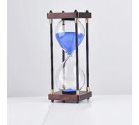XLANDALYUEFA Sablier, Sablier en Verre 30, 45 et 60 Minutes for la Maison, Le Bureau ou Les études - Idée Cadeau Originale(Blue,45 Minutes)