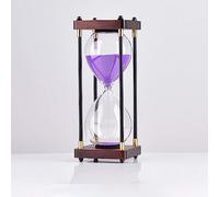 XLANDALYUEFA Sablier, Sablier en Verre 30, 45 et 60 Minutes for la Maison, Le Bureau ou Les études - Idée Cadeau Originale(Purple,30 Minutes)